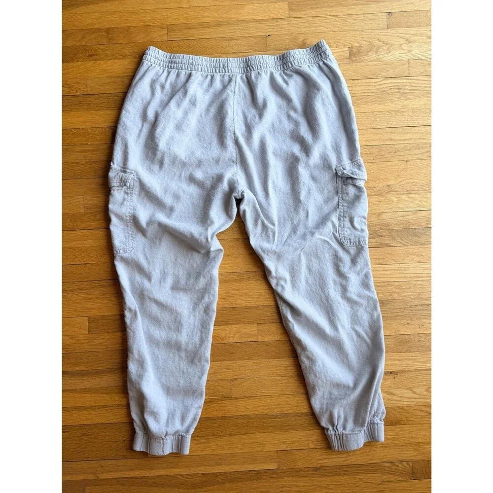 Banana Republic Linen Blend Jogger Style Pants Women’s L Euro Summer Chic Comfy